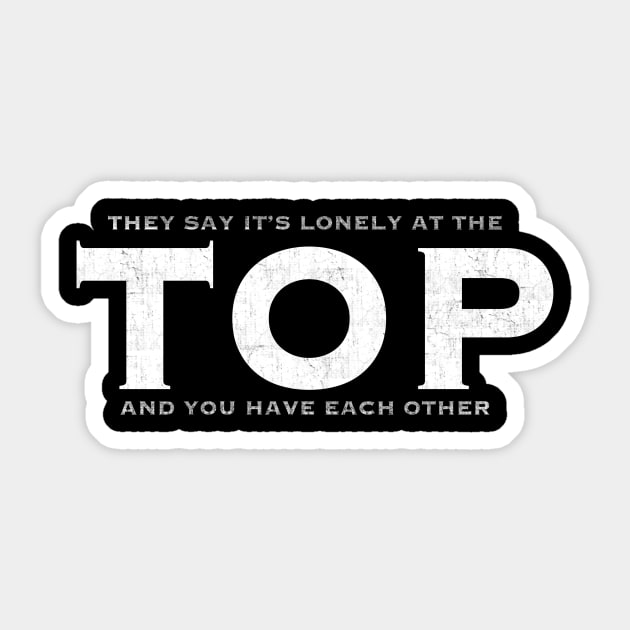 Lonely At The Top Sticker by ROEW